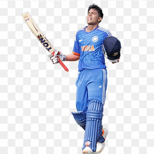 Yash Dhull indian cricketer HD png image